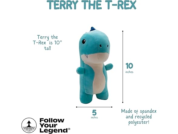 Follow Your Legend Terry the T-Rex Plush
