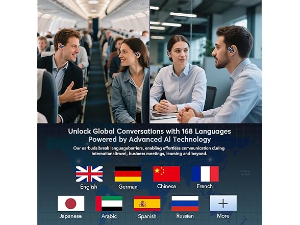 MOZC AI LIve Translation Earbuds