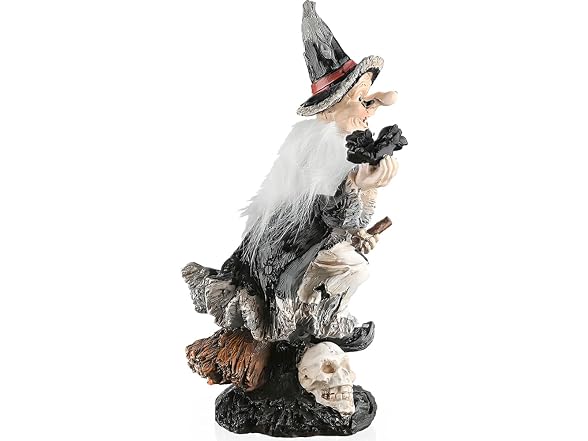 National Tree Company Spooky Witch on a Broom Decoration