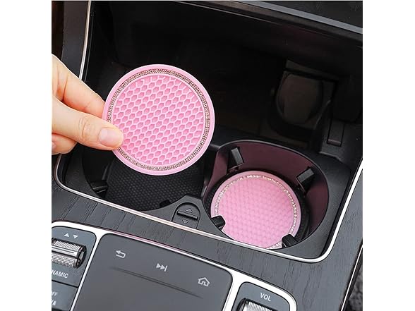 Hamans 2Pcs Car Cup Holder Coaster