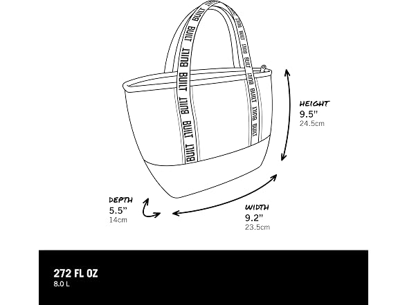 BUILT Mercer Lunch Bag, Pink Plum