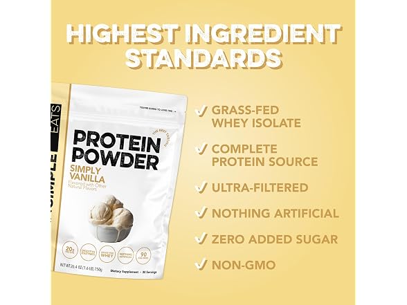 Clean Simple Eats Whey Isolate Protein Powder