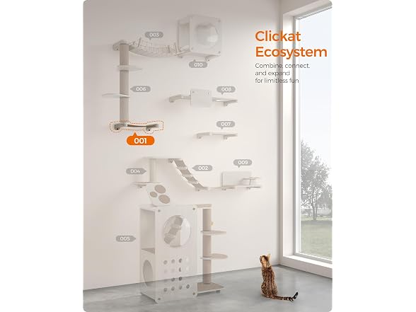 Feandrea Cat Wall Furniture, 1 Piece