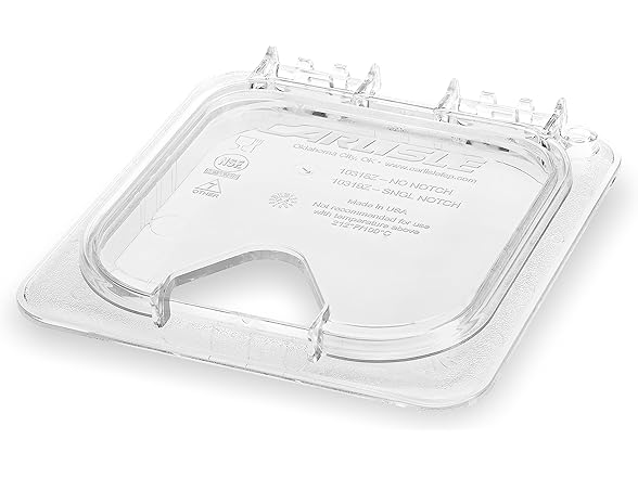 Carlisle 1/6 Size Food Pan Lid, 6Pk