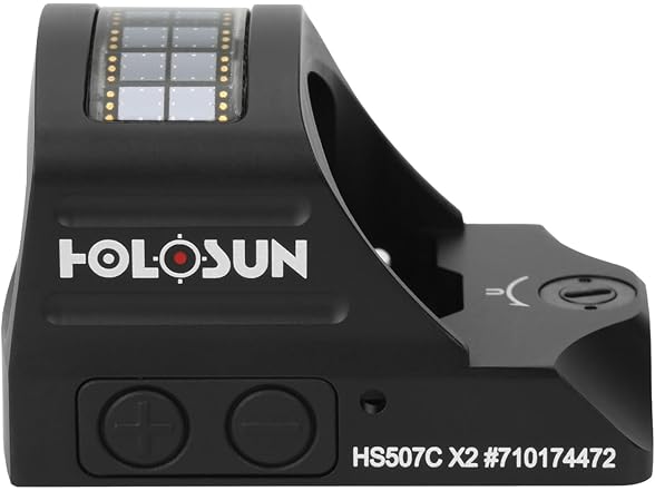 HOLOSUN 407C/507C-X2 Series Sight (Multi-Rectical Red) Black