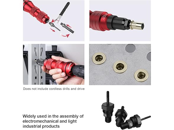 Beaspire Cordless Drill Electric Rivets