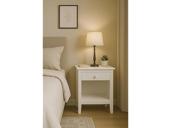 Jela Easy Pieces Soild Wood One Drawer Nightstand