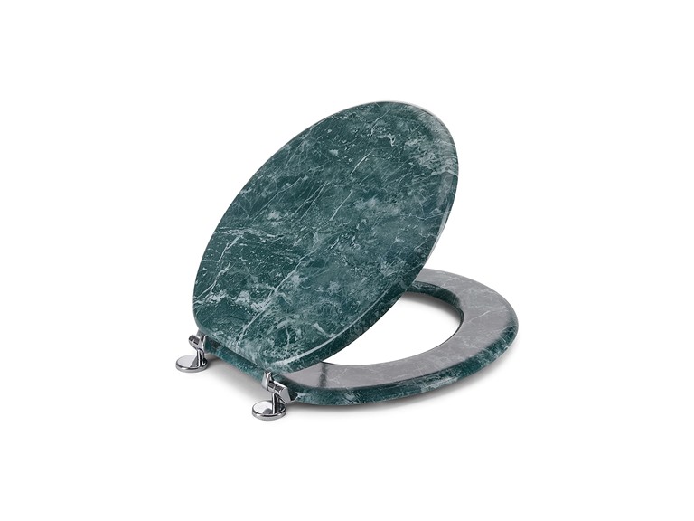 J&V Textiles 809-JD Marbelized Round Toilet Seat J