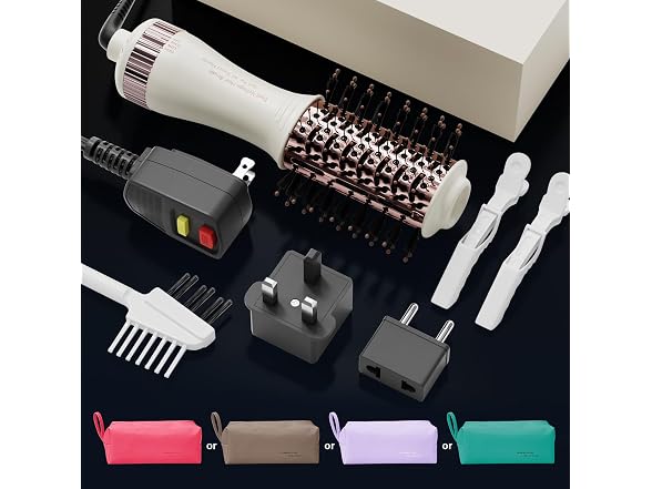 Travel Dual Voltage Hair Dryer Brush