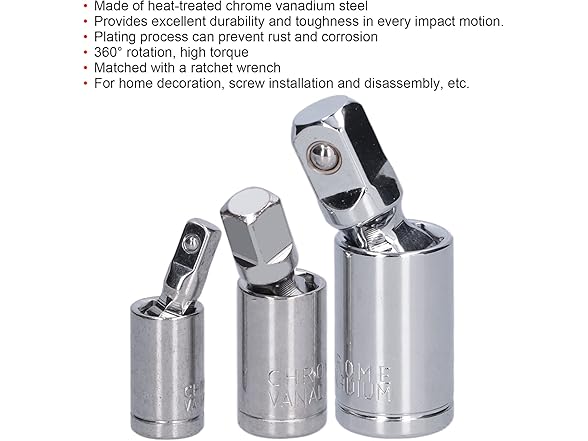 FTVOGUE 3pcs Universal Joint