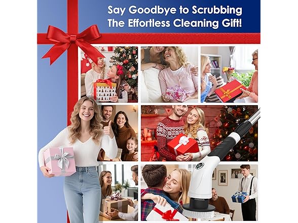 UFOU Cordless Electric Spin Scrubber