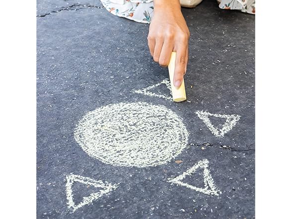 BAZIC Products Jumbo Sidewalk Chalks 6 Colors