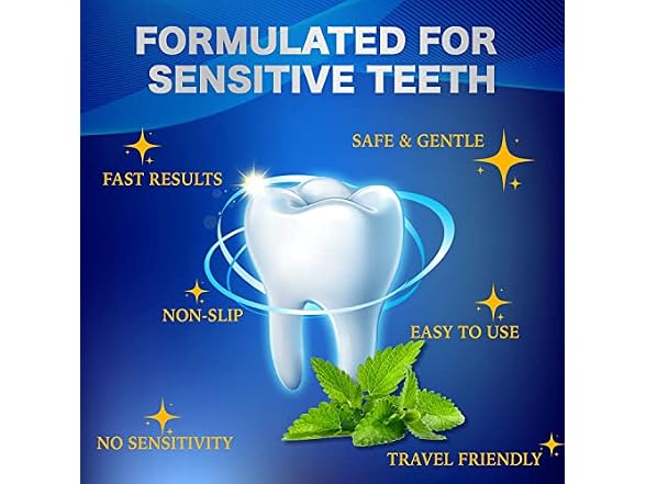 Sensitive Teeth Whitening Strips Kit