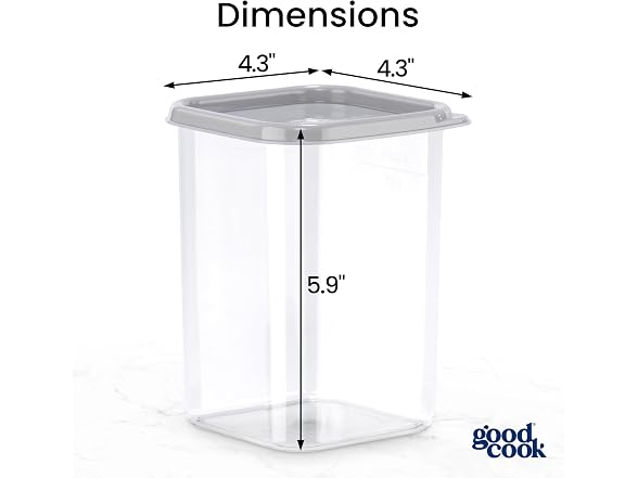 1.1QT Square Food Storage Container