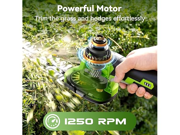 Sunchers 2 in 1 Cordless Hedge Trimmer