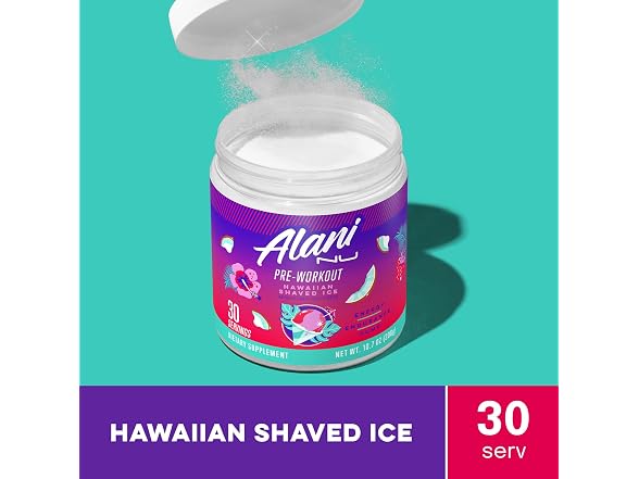 Alani Nu Pre Workout Powder Hawaiian Shaved ICE