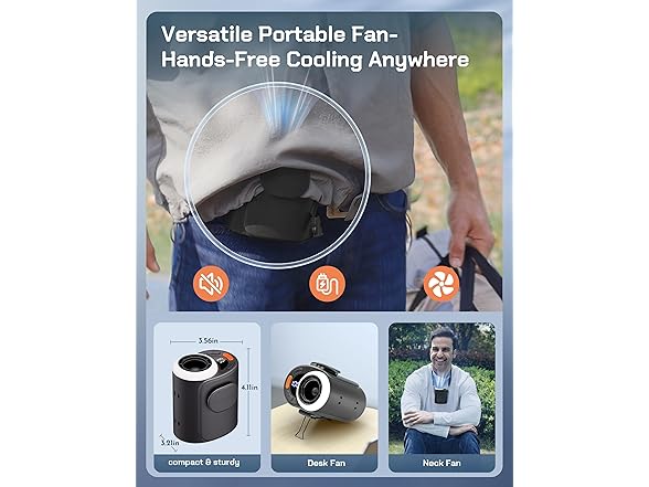 POKISEED Portable Waist Fan