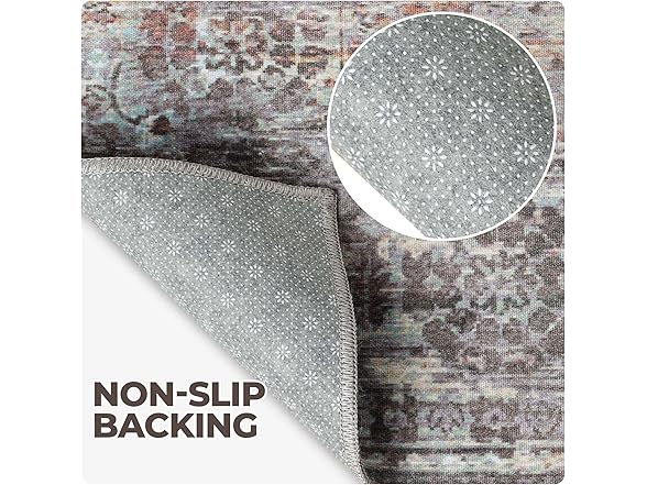 Superior 2'x3' Diamond Lattice Non-Slip Indoor Rug