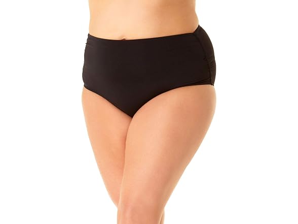Anne Cole Women (16W) High-Waist Shirred Bottoms