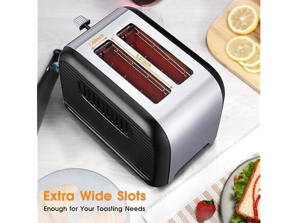ALES 2 Slice toaster Black