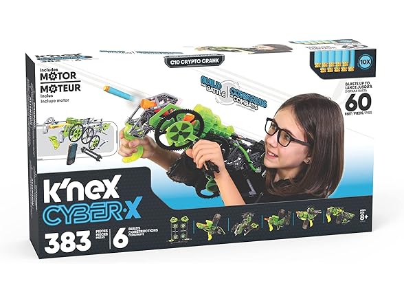 K'NEX Cyber-X C10 Crypto Crank with Motor