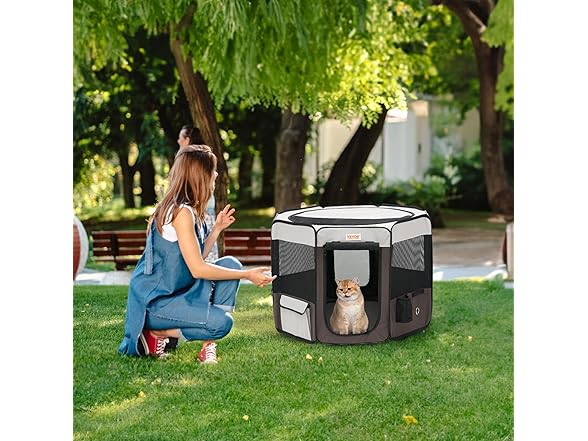 VEVOR Foldable Pet Playpen