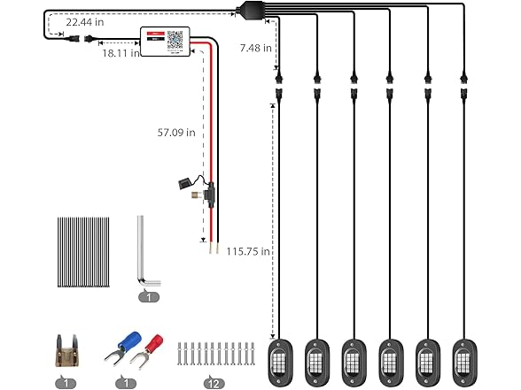 Honalia LED Rock Lights