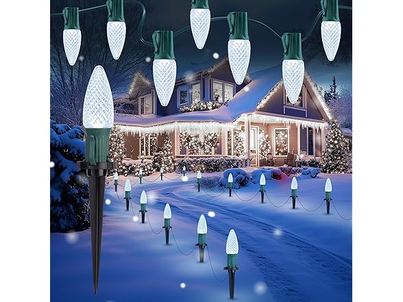 Brightown 100 Pack C9 LED Replacement Christmas Light Bulbs