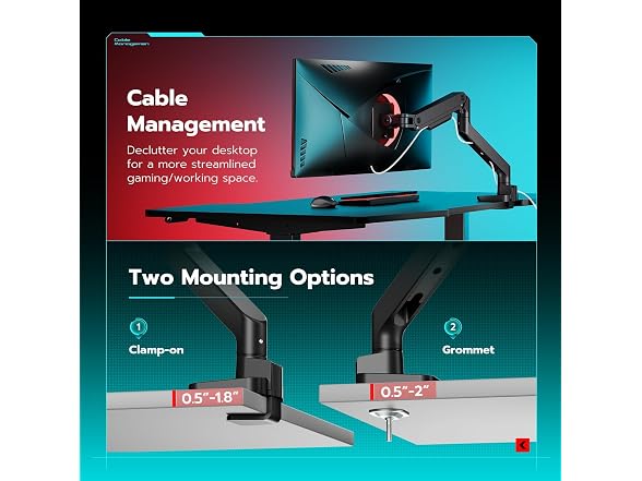 ARES WING 17" to 49" Ultrawide Monitor Arm