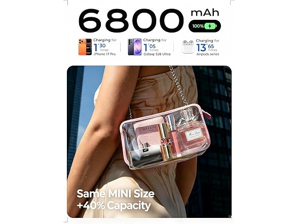 LISEN 6800mAh Mini Capsule Power Bank