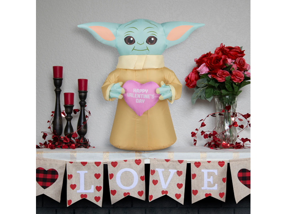 Valentine's Inflatable Baby Yoda