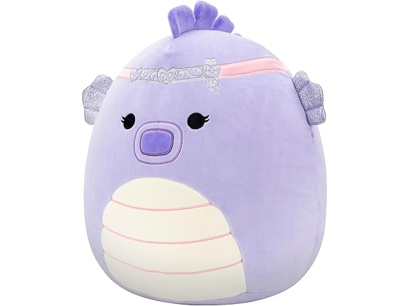 Squishmallows Original 12in Eartha The Purple Seahorse