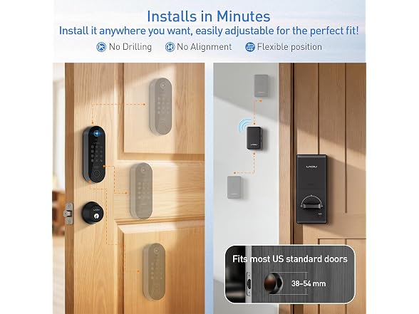 LNDU Smart Keyless Entry Door Lock - Gallery 5