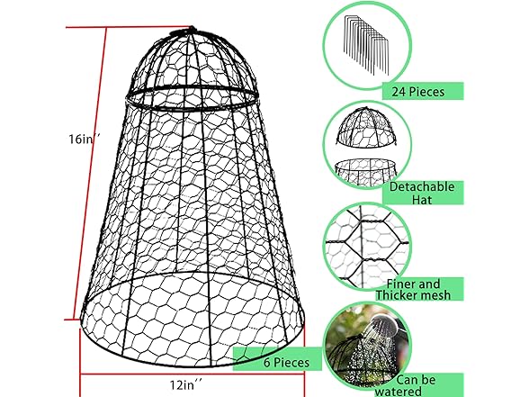 Sapbontchi XL Garden Cloches 6-Pack