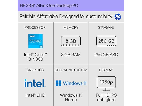 HP 24-cr0430 FHD All-in-One