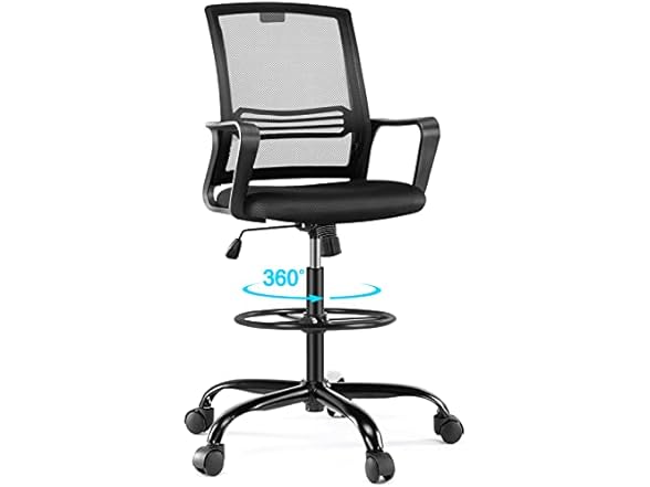 AFO Tall Drafting Chair w/Foot Ring