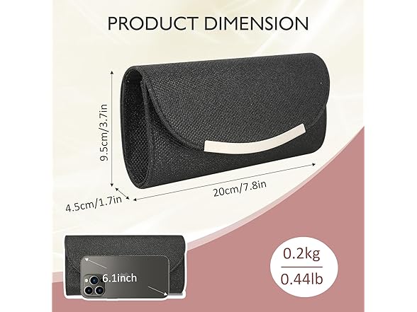 Ubysoyi Clutch Purses for Women Sparkly