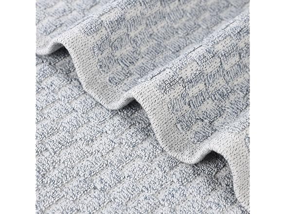 Superior 6PC Juno Hand Towels, Denim Blue