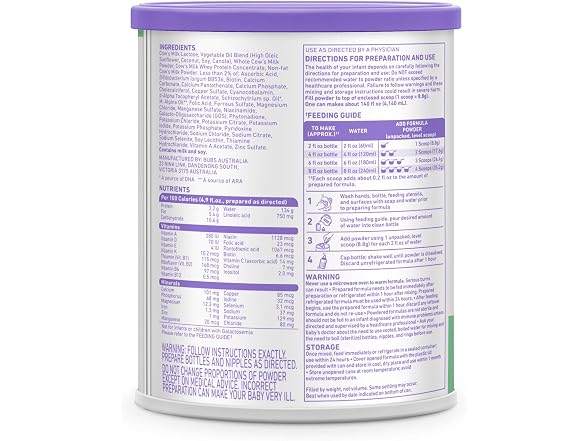 Bubs 365 Day Grass Fed Infant Formula for 0 12