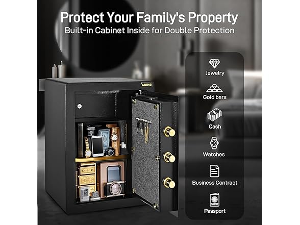 ADIMO BGX-M/D-55L 2.1 Cuft Steel Home Safe