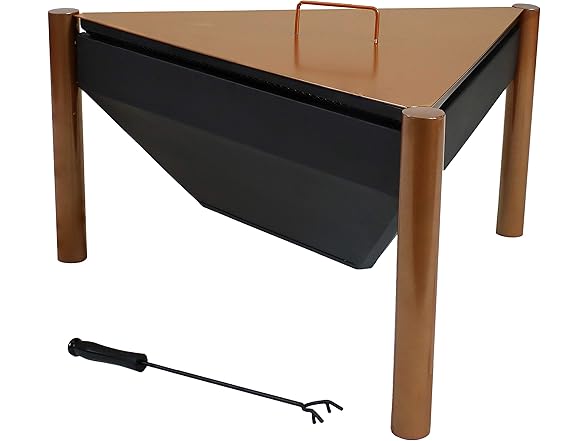 Sunnydaze 31" Steel Triangle Fire Pit