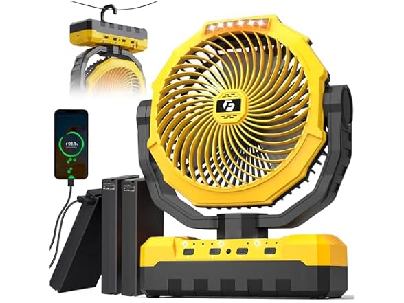 Korbot 36000mAh Portable Camping Fan