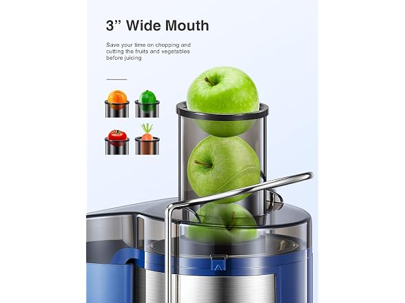 Qcen 500W Centrifugal Juicer Blue