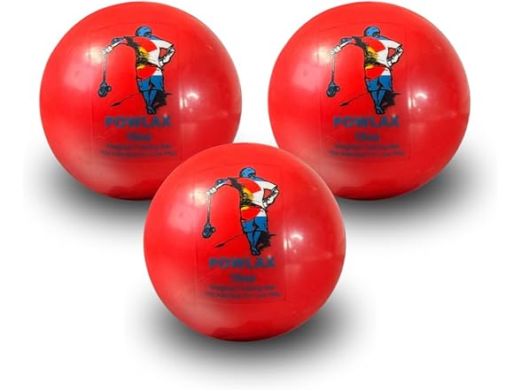 POWLAX Weighted Lacrosse Balls 10oz 3 Pk