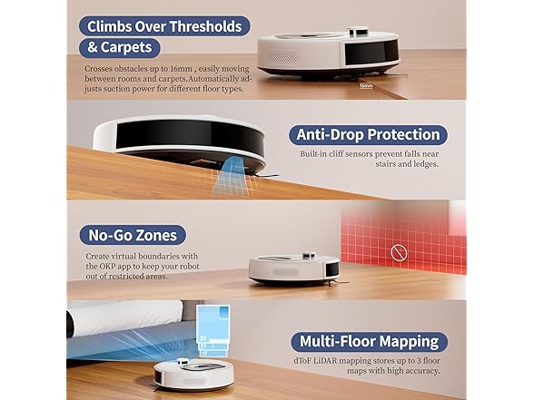 OKP Life Self-Charging Robotic Vacuum Cleaner
