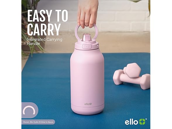 Ello Hydra 64oz Water Jug, Halogen Blue