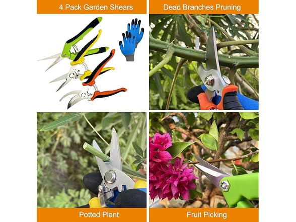 lengnoyp GAR-10 Pruning Shears 4 Pack