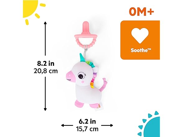 Bright Starts SootheMate Plush Baby Teether Toy