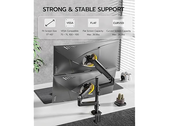 ARES WING Dual Monitor Mount