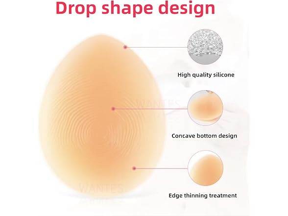 WANTES Silicone Breast Pads